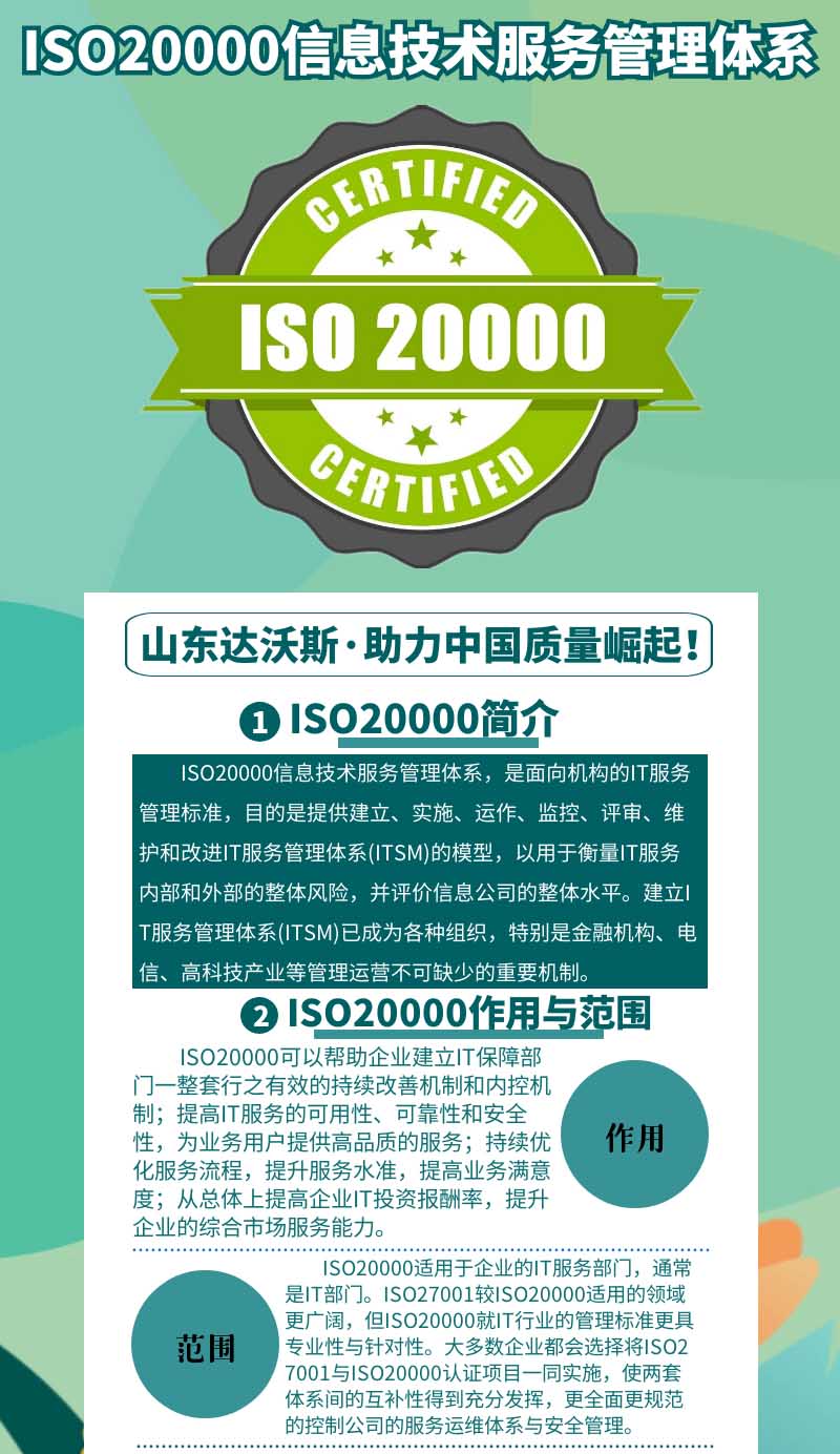 ISO20000信息安全管理体系